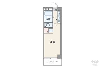 LEOPARD心斎橋3600万円：間取り図