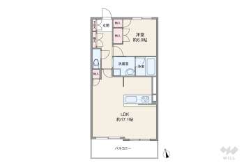 ディオ梅田5680万円：間取り図