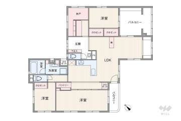ライオンズマンション松栄3490万円：間取り図