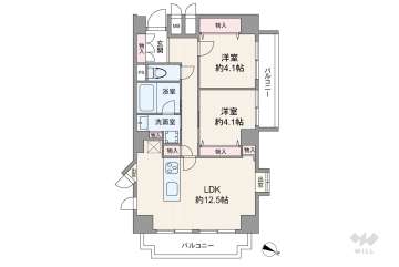 ストークマンション野田阪神3499万円：間取り図