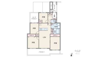 ロイヤル芦屋松浜3690万円：間取り図