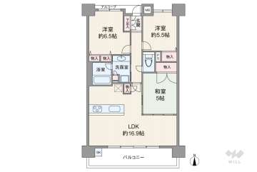 ディモア城東シティ5880万円：間取り図