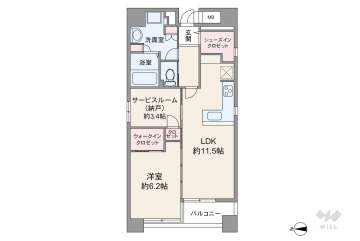 ルアンジュ本町4999万円：間取り図