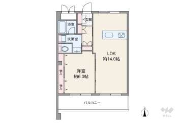 カサ高津1番館2799万円：間取り図