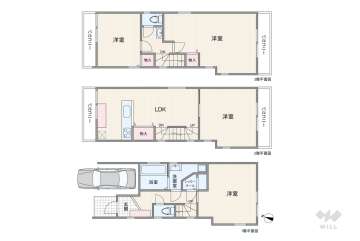 渋谷区代々木3丁目 一戸建て