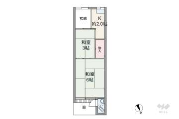 大阪市城東区中浜1丁目 テラスハウス