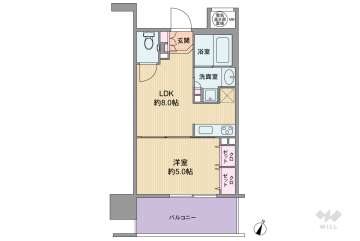 ディナスティマチュレ吹田千里丘1350万円：間取り図