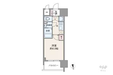 エスリード難波レジデンス2210万円：間取り図