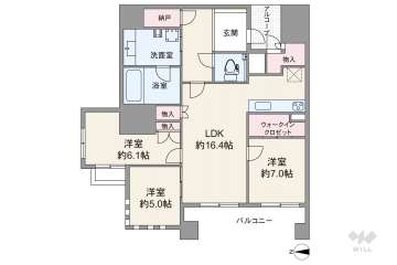 グランドメゾン北堀江レジデンス13300万円：間取り図