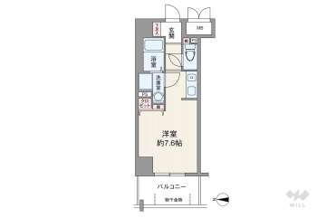 中央メルヴェール江坂1290万円：間取り図