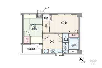 フロンテージ芦屋1770万円：間取り図