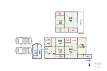 豊中市螢池東町1丁目 テラスハウス