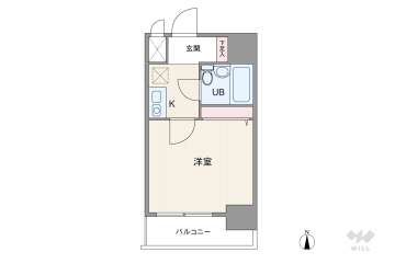 エスリード新大阪第2528万円：間取り図