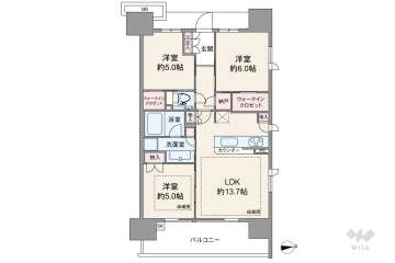シティテラス尼崎8400万円：間取り図
