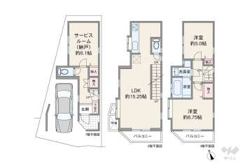 川崎市中原区宮内1丁目 一戸建て