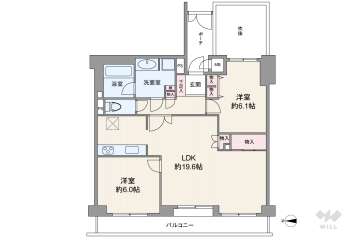 イトーピア夙川結善町4980万円：間取り図