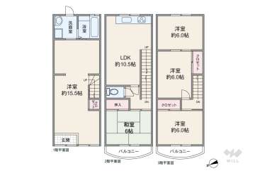 大阪市城東区中浜3丁目 一戸建て