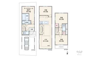 北区西が丘2丁目 一戸建て