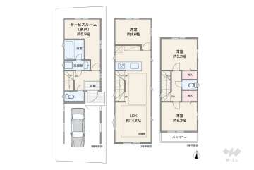 北区西が丘2丁目 一戸建て