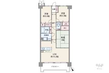 ネオハイツ島田東1480万円：間取り図