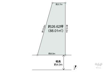 高槻市松が丘4丁目 土地