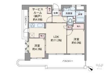 ワコーレステラ魚崎北町3598万円：間取り図