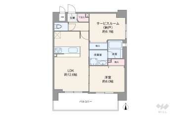 エステムコート新大阪X ザ・ゲート4649万円：間取り図