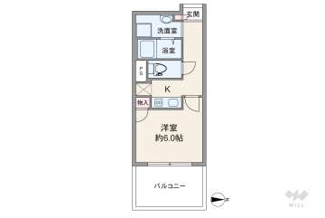 中之島ロイヤルハイツ1200万円：間取り図