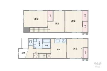 大阪市城東区鴫野西5丁目 テラスハウス