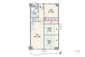 ハイム関目930万円：間取り図
