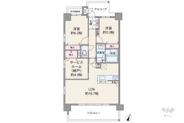 エヌヴィ六甲篠原6780万円：間取り図