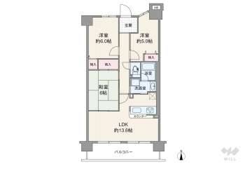 今福グリーンマンション3580万円：間取り図
