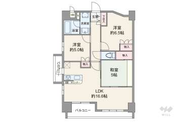 アークレジデンス梅田北4500万円：間取り図