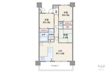 エステムコート阿波座レジデンス5380万円：間取り図