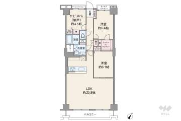 箕面東コーポラス2890万円：間取り図