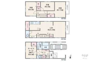 足立区六月2丁目 一戸建て