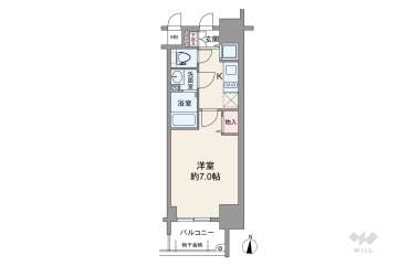 プレサンス丸の内レジデンスⅢ1825万円：間取り図