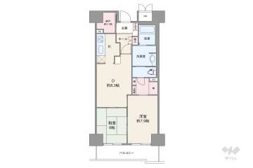 ＲＩＣイーストコート11番街2番館1100万円：間取り図