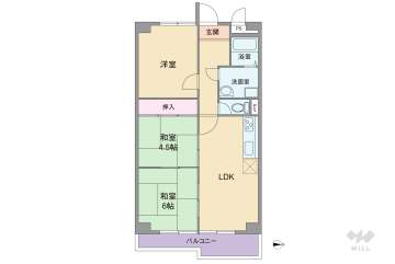 南千里グリーンハイツ（山田西1）990万円：間取り図