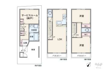 大阪市東淀川区上新庄2丁目 一戸建て
