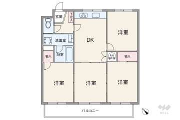 ライオンズマンション八事988万円：間取り図
