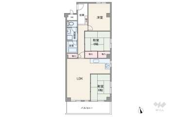 万翠園880万円：間取り図