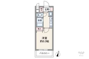 プレサンス名古屋城前1150万円：間取り図