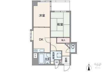 ライオンズマンション丸の内第31200万円：間取り図