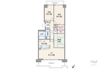 南千里パークハウス2780万円：間取り図