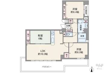 ルイシャトレ清水谷7380万円：間取り図