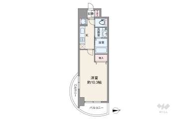 エステムコート難波2アレグリア2280万円：間取り図