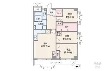 カーサ真田山4480万円：間取り図