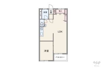 千里山コーポラス1150万円：間取り図