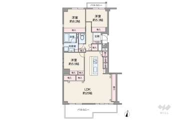 メゾン白鶴4280万円：間取り図